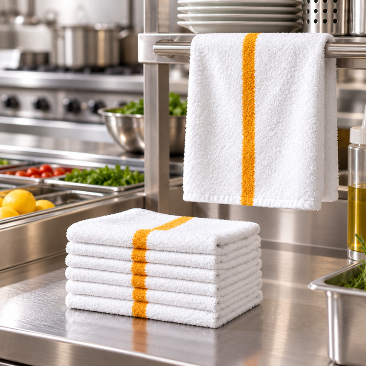 Pacific Linens 16×19 Bar Mop Towels, 12-Pack – 100% Cotton Terry, 30 oz/Dozen 2 bulk restaurant cleaning towels