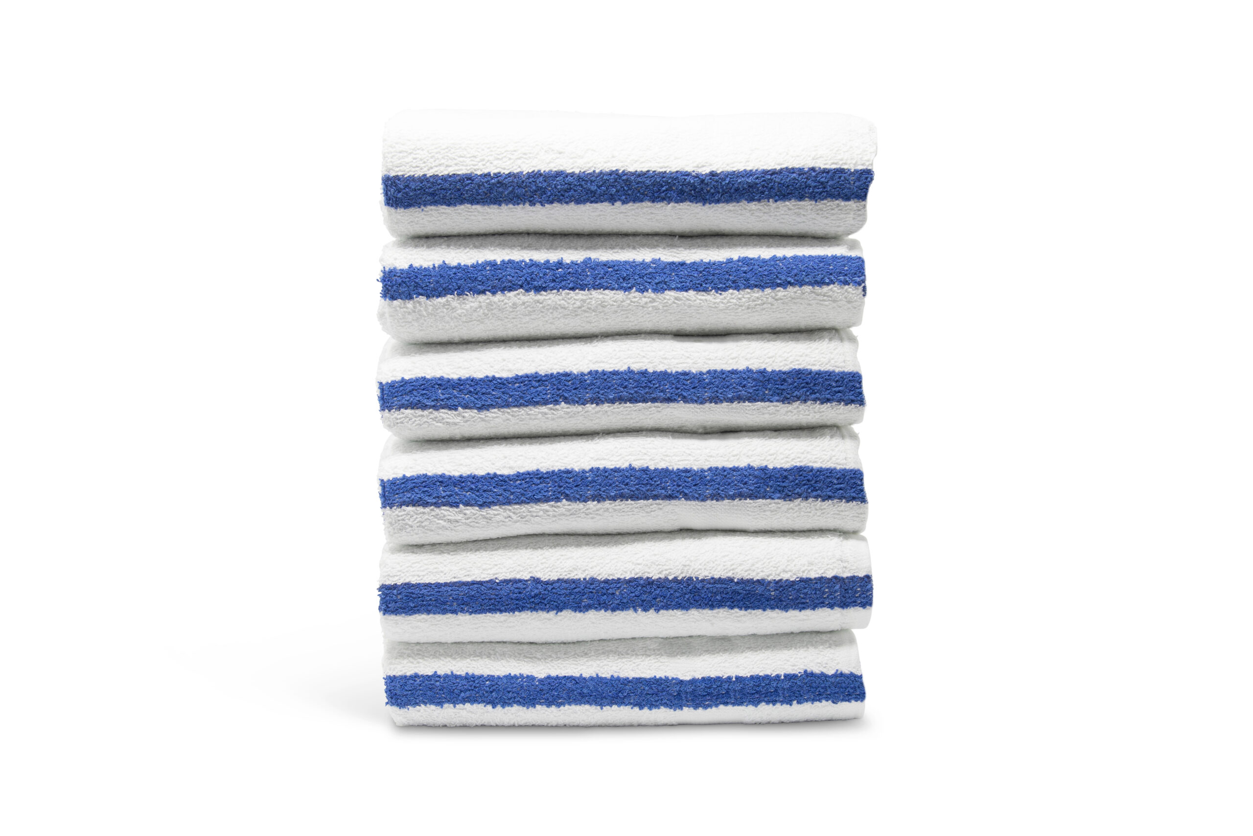 Pacific Linens 22×44 Hotel Bath Towels, 12-Pack – 100% Cotton, 6 lb/Dozen Commercial Towels 3 blue stripe 22x44 cotton gym bath towels