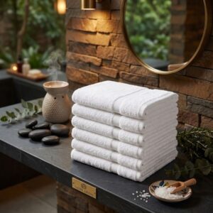 20x40 white bath towels bulk 100 cotton 5 lb dozen Pacific Linens