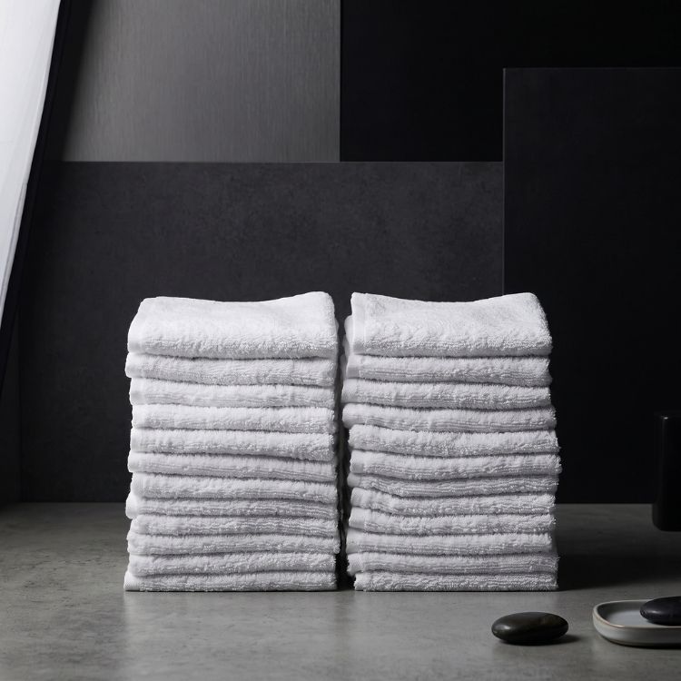 Pacific Linens 12×12 White Washcloths – 100% Cotton, 1 lb/Dozen Commercial Face Towels 1 12x12 white cotton washcloths bulk 1 lb dozen Pacific Linens